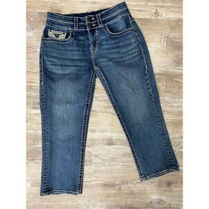 Vigoss Capri Jeans Heritage Fit Stretch Mid Rise Cropped Women’s Size 8